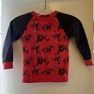 Spiderman Marvel Comics Kids Long Sleeve Fleece Lined Sweatshirt 5T